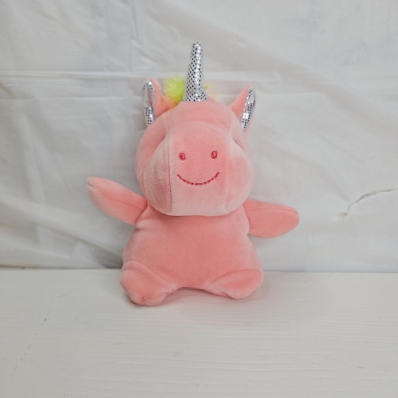 Fuzzy Friends Plush Baby Unicorn Stuffed Animal 6" Plush Glitter Horn Pink Plush - Picture 2 of 8